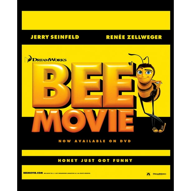 BEE MOVIE ORIGINAL MOVIE POSTER Double Sided 27x40 JERRY SEINFELD BEE MOVIE ORIGINAL MOVIE POSTER Double Sided 27x40 JERRY SEINFELD
